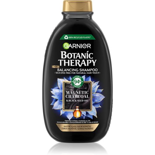 Botanic Therapy Magnetic Charcoal champú para cuero cabelludo graso y puntas secas 400 ml - Garnier - Modalova