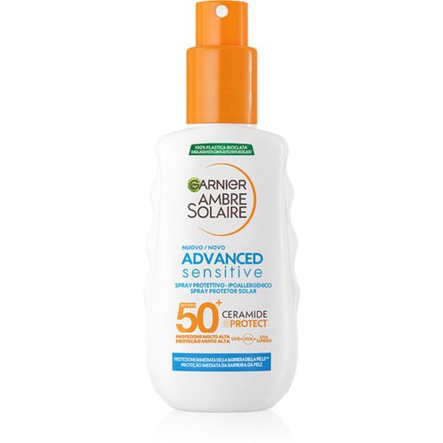 Ambre Solaire Sensitive Advanced latte abbronzante in spray con ceramidi SPF 50+ 150 ml - Garnier - Modalova