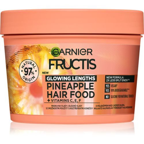 Fructis Pineapple Hair Food mascarilla para cabello para las puntas abiertas 400 ml - Garnier - Modalova