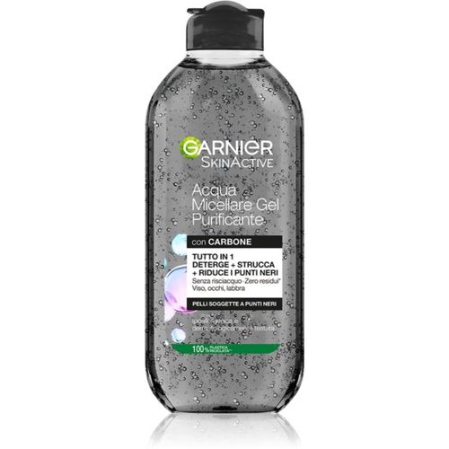 Skin Active Pure Charcoal acqua micellare detergente con texture in gel 400 ml - Garnier - Modalova