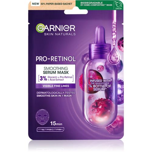 Skin Naturals Pro-Retinol glättende Stoffmaske 22 g - Garnier - Modalova