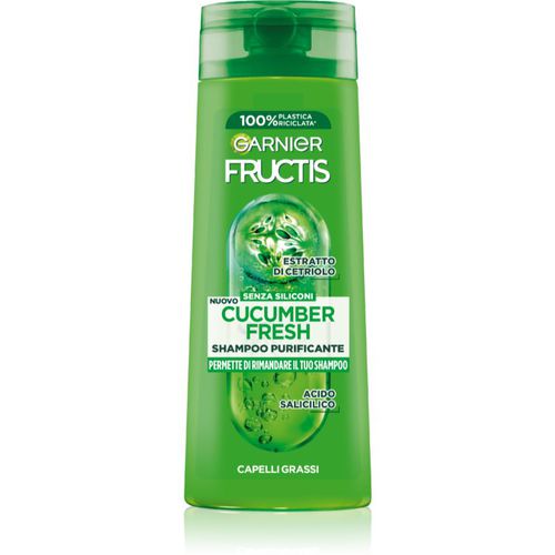 Fructis Pure Non-Stop Cucumber Fresh champú revitalizador 400 ml - Garnier - Modalova