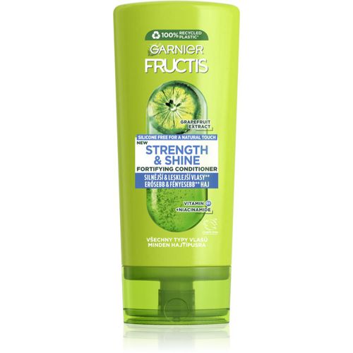 Fructis Strength & Shine bálsamo fortificante para fortalecimiento y brillo de cabello 200 ml - Garnier - Modalova