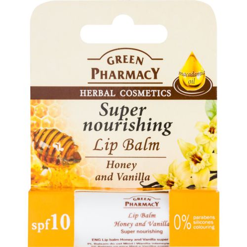 Honey Lip Balm bálsamo labial nutritivo SPF 10 sin siliconas, parabenos ni colorantes 3.6 g - Green Pharmacy - Modalova