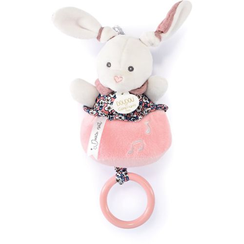 Gift Set Soft Toy with Music Box giocattolo di pelouche con melodia Pink Rabbit 1 pz - Doudou - Modalova