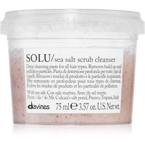 Essential Haircare SOLU Sea Salt Scrub Cleanser exfoliante limpiador para todo tipo de cabello 75 ml - Davines - Modalova