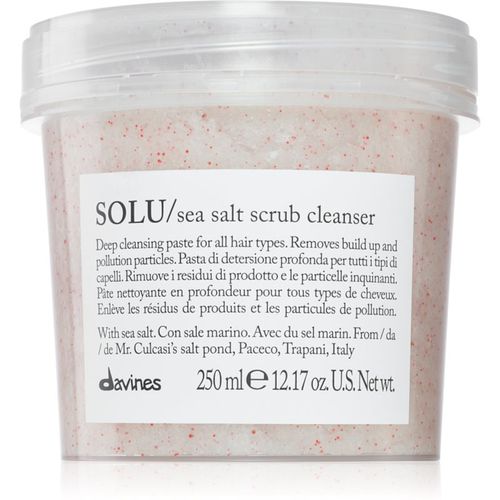 Essential Haircare SOLU Sea Salt Scrub Cleanser scrub detergente per tutti i tipi di capelli 250 ml - Davines - Modalova