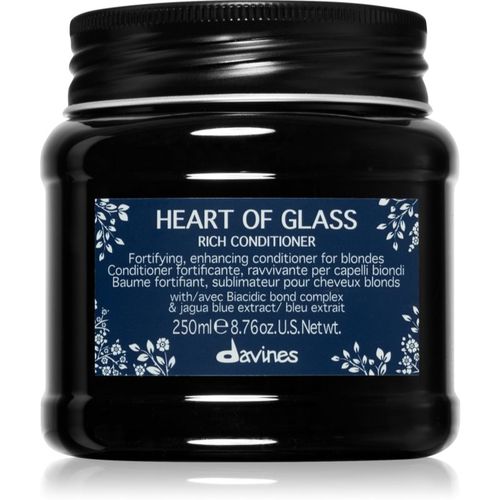 Heart of Glass Rich Conditioner acondicionador fortificante para cabello rubio 250 ml - Davines - Modalova