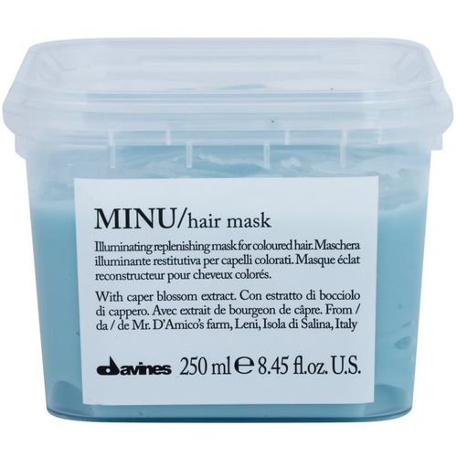 Minu Caper Blossom maschera ricostruttore per capelli tinti 250 ml - Davines - Modalova