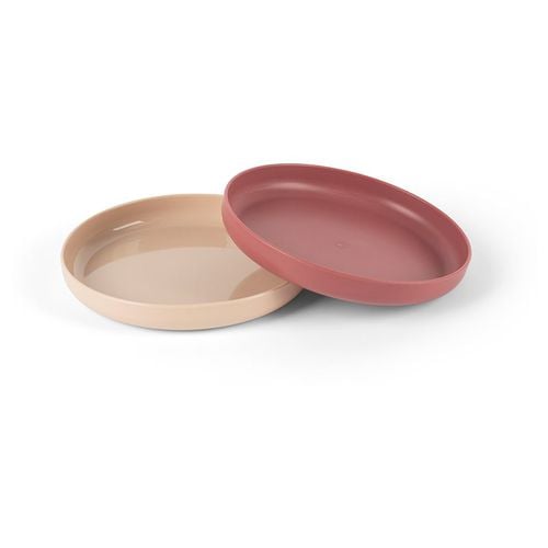 Tiny Bio Dinner Plate Set piatto Nude/Red 0m+ 2 pz - Dantoy - Modalova