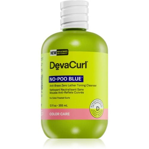 No-Poo Blue® champú hidratante para pelo rizado y ondulado para neutralizar los matices cobrizos 355 ml - DevaCurl - Modalova