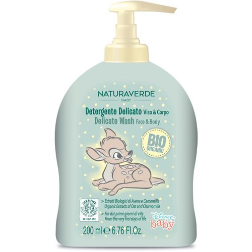 Naturaverde Baby Delicate Wash jabón suave para rostro y cuerpo para bebé lactante 200 ml - Disney - Modalova