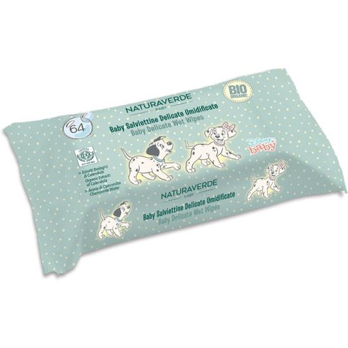 Naturaverde Baby Delicate Wet Wipes salviette umidificate per bambini 64 pz - Disney - Modalova