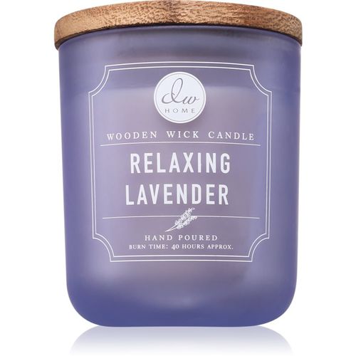 Signature Relaxing Lavender candela profumata con stoppino in legno 340 g - DW Home - Modalova