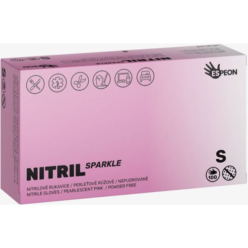 Nitril Sparkle Pearlescent Pink guantes de nitrilo sin talco tamaño S 2x50 ud - Espeon - Modalova