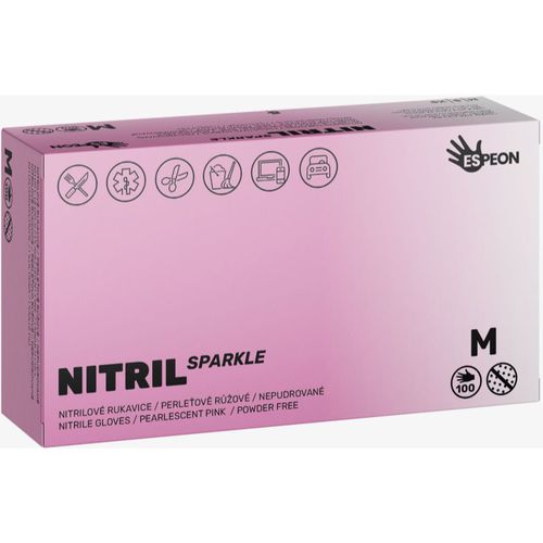 Nitril Sparkle Pearlescent Pink guantes de nitrilo sin talco tamaño M 2x50 ud - Espeon - Modalova