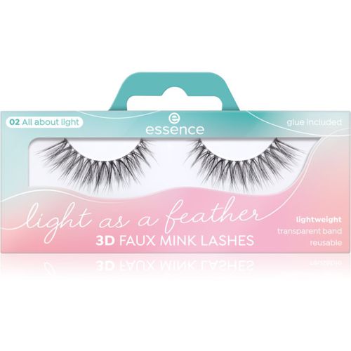 Light as a feather 3D faux mink ciglia finte 02 All about light 2 pz - essence - Modalova