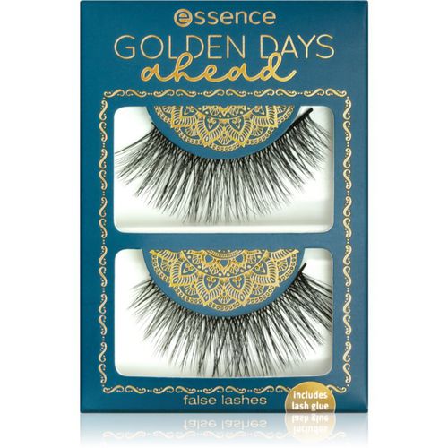 GOLDEN DAYS ahead ciglia finte con colla e applicatore 2 pz - essence - Modalova