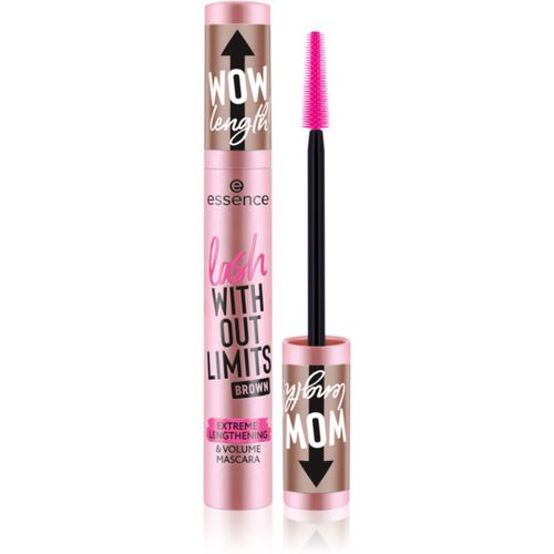 WITHOUT LIMITS BROWN mascara volumizzante e allungante colore 02 Brown 13 ml - essence - Modalova