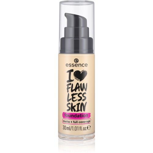 I LOVE FLAWLESS SKIN fondotinta coprente effetto opaco colore 20 - Medium Porcelain 30 ml - essence - Modalova