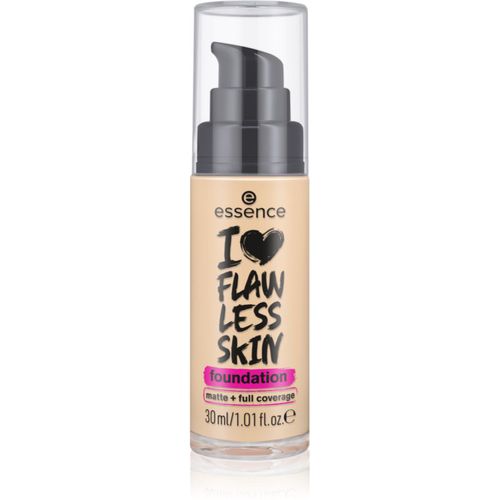 I LOVE FLAWLESS SKIN base de maquillaje cubre imperfecciones con efecto mate tono 30 - Dark Porcelain 30 ml - essence - Modalova