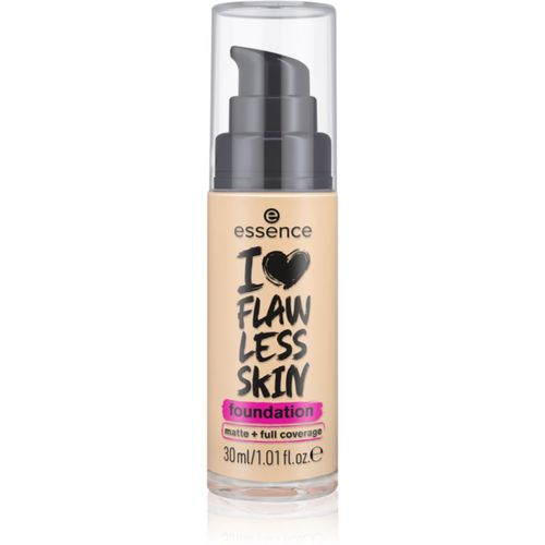 I LOVE FLAWLESS SKIN fondotinta coprente effetto opaco colore 30 - Dark Porcelain 30 ml - essence - Modalova