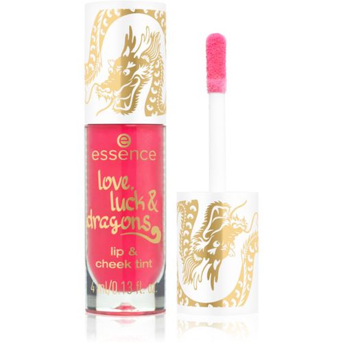 Love, luck & dragons bálsamo con color para labios y rostro tono 01 4 ml - essence - Modalova