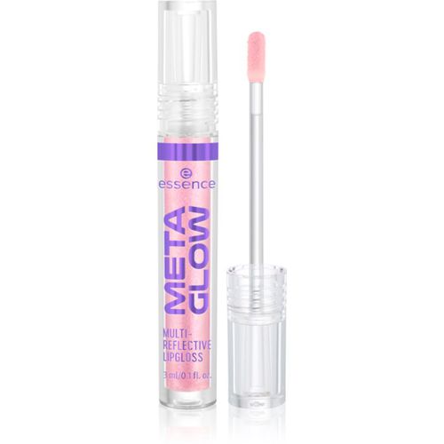 META GLOW MULTI-REFLECTIVE Brillo de labios con efecto holográfico tono 02 Digital Pink 3 ml - essence - Modalova