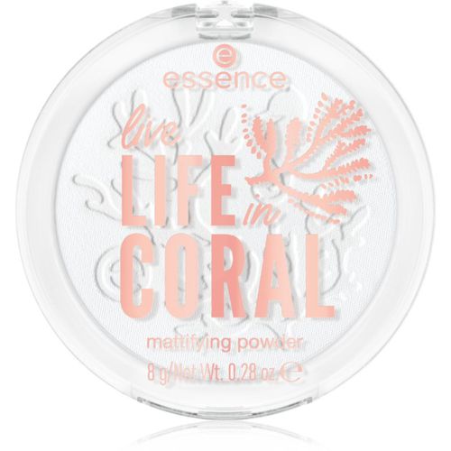 LIFE in CORAL cipria opacizzante colore 01 Smilin' From Shore To Reef 8 g - essence - Modalova