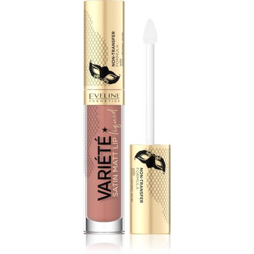 Variété labial líquido con acabado mate tono 01 Caramel Cake 4,5 ml - Eveline Cosmetics - Modalova