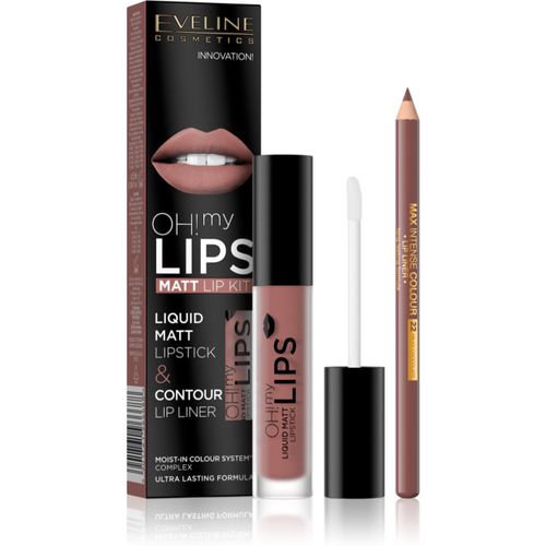 OH! my LIPS Matt set para labios 02 Milky Chocolate 2 ud - Eveline Cosmetics - Modalova