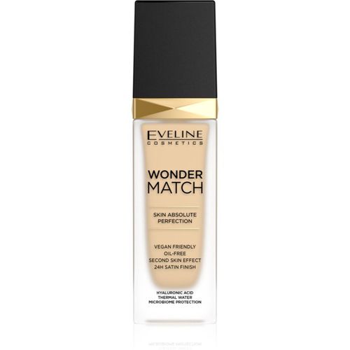 Wonder Match maquillaje fluido de larga duración con ácido hialurónico tono 01 Ivory 30 ml - Eveline Cosmetics - Modalova