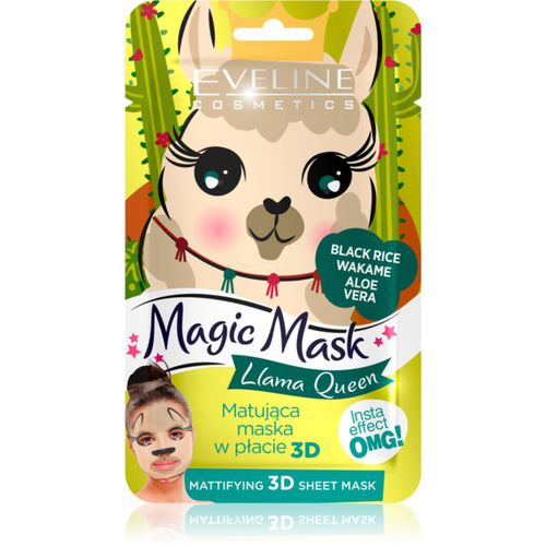 Magic Mask Lama Queen Normalisierende, mattierende Maske 3D 1 St - Eveline Cosmetics - Modalova
