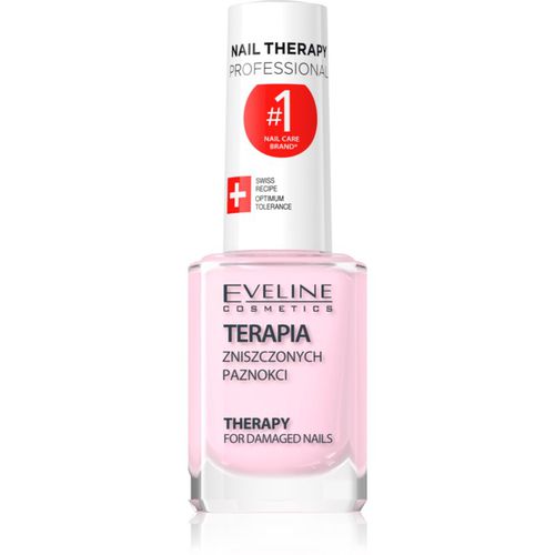 Nail Therapy Professional smalto per unghie rinforzante per unghie deboli e danneggiate con cheratina 12 ml - Eveline Cosmetics - Modalova