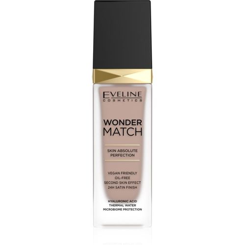 Wonder Match fondotinta liquido lunga tenuta con acido ialuronico colore 45 Honey 30 ml - Eveline Cosmetics - Modalova