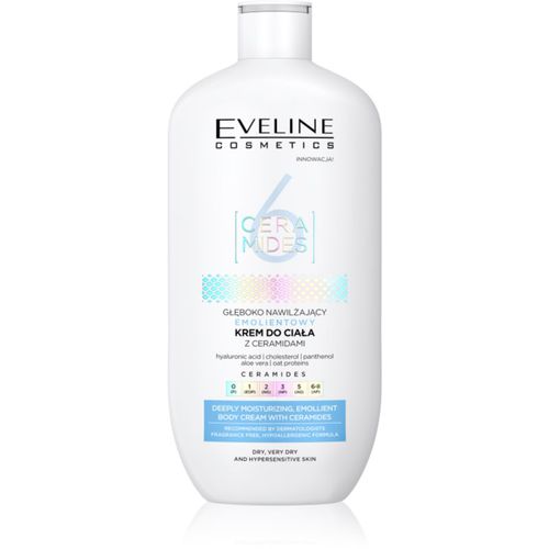 Ceramides crema idratante corpo per pelli secche e molto secche senza profumazione 350 ml - Eveline Cosmetics - Modalova