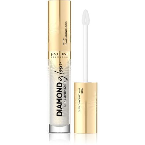 Diamond Glow brillo de labios con purpurina con ácido hialurónico tono 07 Golden Dust 4,5 ml - Eveline Cosmetics - Modalova