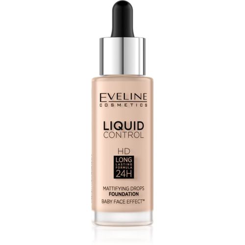 Liquid Control Flüssiges Make-Up mit einer Pipette Farbton 002 Soft Porcelain 32 ml - Eveline Cosmetics - Modalova