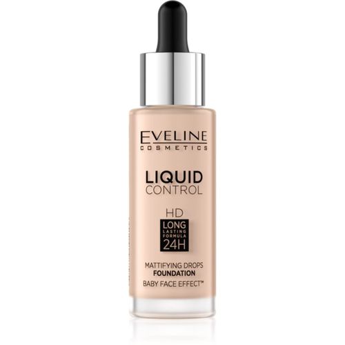 Liquid Control fondotinta liquido con pipetta colore 002 Soft Porcelain 32 ml - Eveline Cosmetics - Modalova