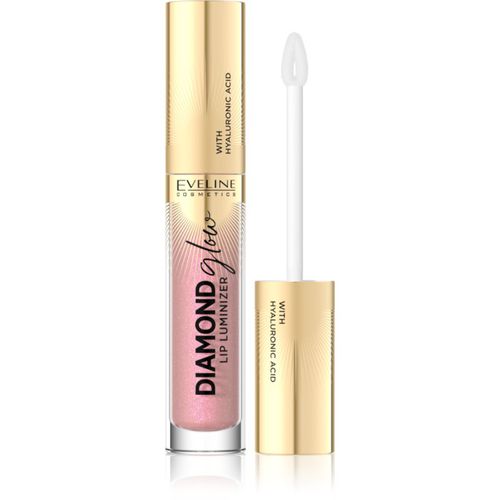 Diamond Glow brillo de labios con purpurina con ácido hialurónico tono 08 Honey Glam 4,5 ml - Eveline Cosmetics - Modalova