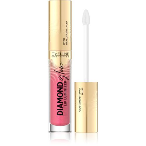 Diamond Glow brillo de labios con purpurina con ácido hialurónico tono 09 Peach Dream 4,5 ml - Eveline Cosmetics - Modalova