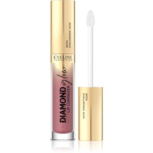 Diamond Glow brillo de labios con purpurina con ácido hialurónico tono 11 Rose Nude 4,5 ml - Eveline Cosmetics - Modalova