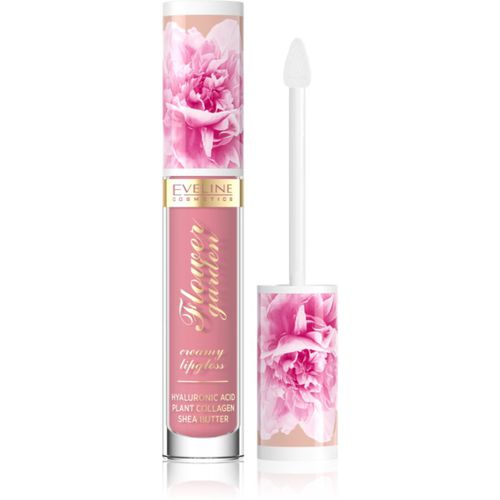 Flower Garden Cremegloss für die Lippen mit Hyaluronsäure Farbton 01 Delicate Rose 4,5 ml - Eveline Cosmetics - Modalova