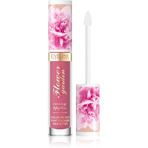 Flower Garden brillo de labios en crema con ácido hialurónico tono 03 Magnolia Charm 4,5 ml - Eveline Cosmetics - Modalova