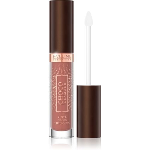 Choco Glamour barra de labios hidratante efecto brillo tono 01 Ruby Chocolate 4,5 ml - Eveline Cosmetics - Modalova