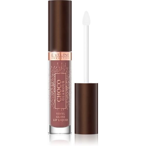 Choco Glamour barra de labios hidratante efecto brillo tono 02 deep Cherry Chocolate 4,5 ml - Eveline Cosmetics - Modalova