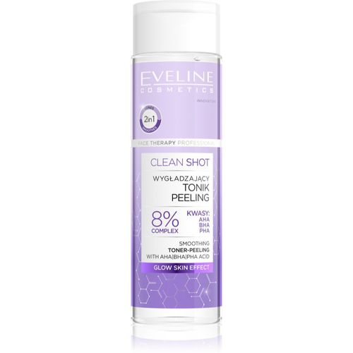 Clean Shot 8% Complex Of Hydroxy Acids lozione tonica lisciante effetto scrub 200 ml - Eveline Cosmetics - Modalova