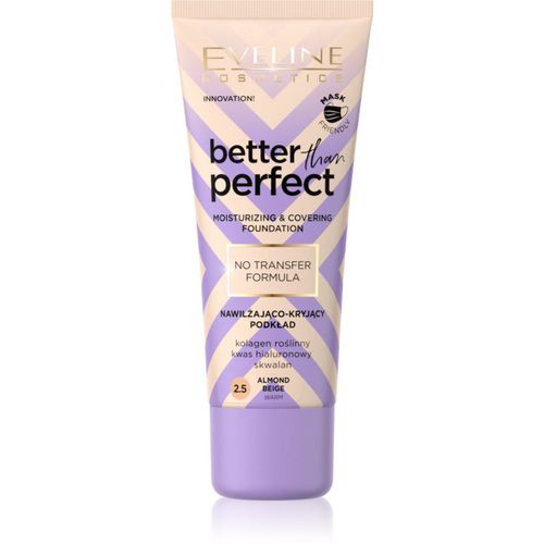 Better than Perfect base de maquillaje cubre imperfecciones con efecto humectante tono 2.5 Almond Beige Warm 30 ml - Eveline Cosmetics - Modalova