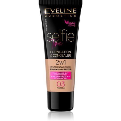 Selfie Time Make-up und Korrektor 2 in 1 Farbton 03 Vanilla 30 ml - Eveline Cosmetics - Modalova