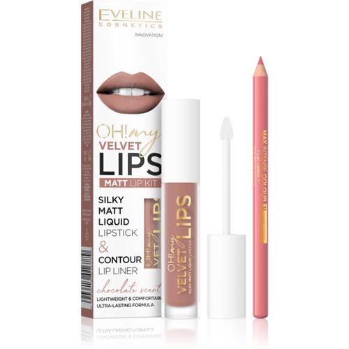 OH! my LIPS Velvet Lippenset 11 Cookie Milkshake 1 St - Eveline Cosmetics - Modalova